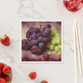 ブドウ赤と緑 スタンダードカクテルナプキン (インサイチュ)