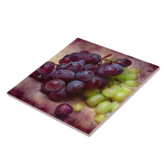 ブドウ赤と緑 タイル (側面)