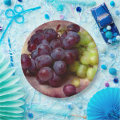 ブドウ赤と緑 ペーパープレート (パーティー)