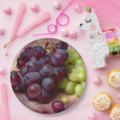 ブドウ赤と緑 ペーパープレート (パーティー)