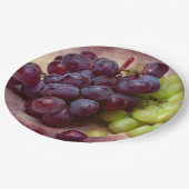 ブドウ赤と緑 ペーパープレート (アングル)