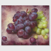 ブドウ赤と緑 ラッピングペーパー (フラット)