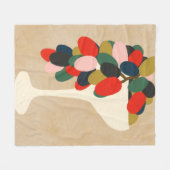 ブドウ配列 フリースブランケット (正面(横))