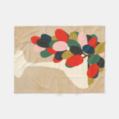 ブドウ配列 フリースブランケット (正面(横))