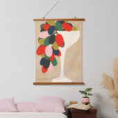ブドウ配列 吊り下げ型タペストリー (寝室)