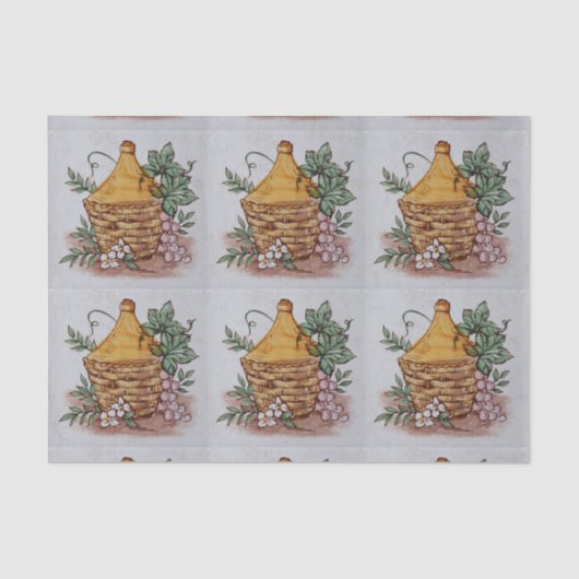 ブドウ酒ボトルティッシュペーパー 薄葉紙 (正面)