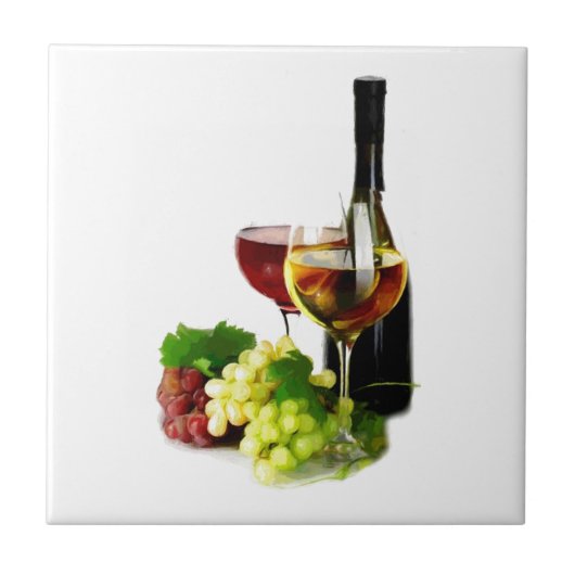 ブドウ酒用ブドウ タイル (正面)