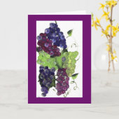 ブドウ カード (黄色い花)