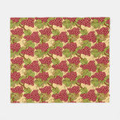 ブドウ フリースブランケット (正面(横))