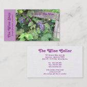 「ブドウ・ブドウ・フェンス」（写真） カスタマイズ可能 名刺 (正面/裏面)