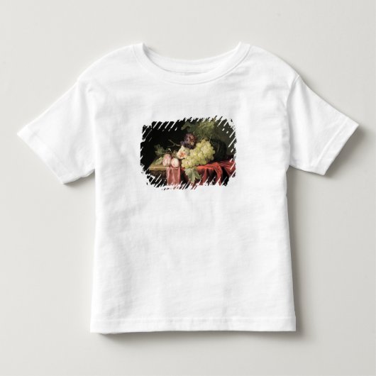 ブドウ、プラムが付いている静物画 トドラーTシャツ (正面)