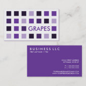 ブドウ(モダン正方形) 名刺 (正面/裏面)