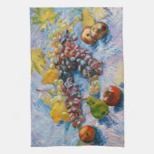 ブドウ、レモン、梨、リンゴ、ヴァン・ゴッホ キッチンタオル (縦)