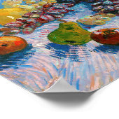 ブドウ、レモン、梨、リンゴ、ヴァン・ゴッホ ポスター (角)