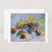 ブドウ、レモン、梨、リンゴ、ヴァン・ゴッホ ポストカード (正面/裏面)