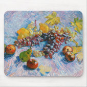 ブドウ、レモン、梨、リンゴ、ヴァン・ゴッホ マウスパッド (正面)