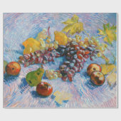 ブドウ、レモン、梨、リンゴ、ヴァン・ゴッホ ラッピングペーパー (フラット)