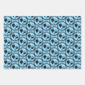 ブドウ&ワインデザインラッピング紙 ラッピングペーパーシート (正面3)