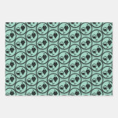 ブドウ&ワインデザインラッピング紙 ラッピングペーパーシート (正面)