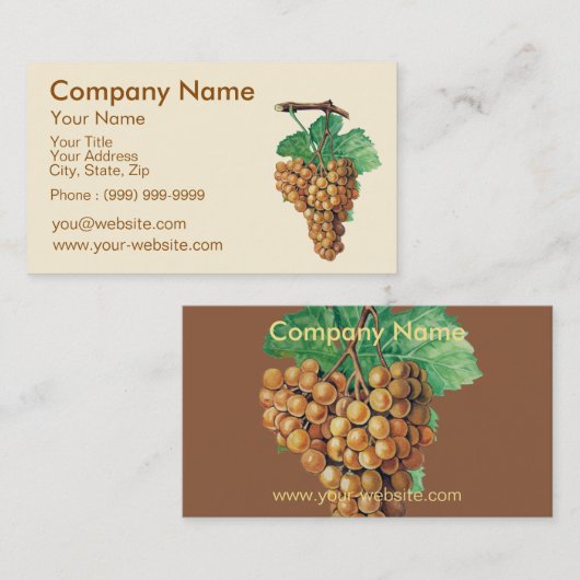 ブドウ 名刺 (正面/裏面)