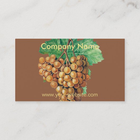 ブドウ 名刺 (裏面)