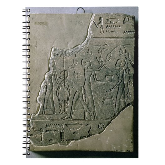 ブドウ、第263を集めている尼僧の浅浮き彫り ノートブック (正面)