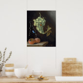 ブドウ – Adriaen van Ostadeファインアートポスター ポスター (キッチン)