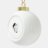 ブドッグハロウィンドッグ不気味 セラミックボールオーナメント (右)