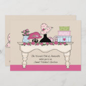 ブドワールテーブルルンチョン招待状 招待状 (正面/裏面)