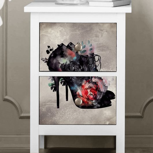 ブドワール | オールドビクトリアンレッドローゼハイヒールブーツ 薄葉紙