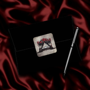 ブドワール   キャノピースカーフオールドビクトランポスターベッド スクエアシール