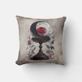 ブドワール | クリスタルボールクレセントムーンレッドローズ クッション (正面)