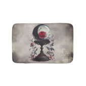 ブドワール | クリスタルボールクレセントムーンレッドローズ バスマット (正面)