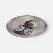 ブドワール | クリスタルボールクレセントムーンレッドローズ ペーパープレート (アングル)