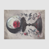 ブドワール | クリスタルボールクレセントムーンレッドローズ 薄葉紙 (正面)