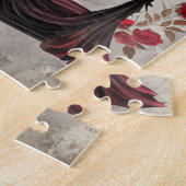 ブドワール | スカーフキャノピーオールドアンティークポスターベッド ジグソーパズル (側面)