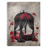 ブドワール | スカーフキャノピーオールドアンティークポスターベッド ノートブック (正面)