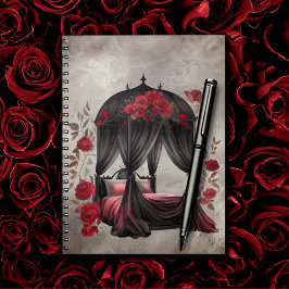 ブドワール | スカーフキャノピーオールドアンティークポスターベッド ノートブック