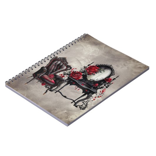 ブドワール | 手かがみ及びビクトリアンパーラー椅子 ノートブック (左側)