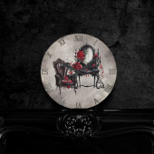 ブドワール | 手かがみ及びビクトリアンパーラー椅子 ラウンド壁時計