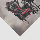 ブドワール | 手かがみ及びビクトリアンパーラー椅子 薄葉紙 (詳細)