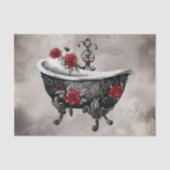 ブドワール | 浴槽旧アンティーク金ゴールド足浴槽 薄葉紙 (正面)