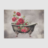 ブドワール | 浴槽旧アンティーク金ゴールド足浴槽 薄葉紙 (正面)