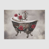 ブドワール | 浴槽旧アンティーク金ゴールド足浴槽 薄葉紙 (正面)