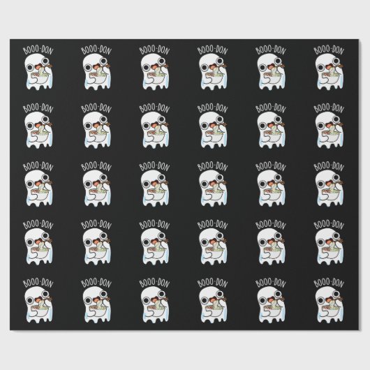 ブドンおもしろい幽霊うどんプンダークBG ラッピングペーパー (フラット)