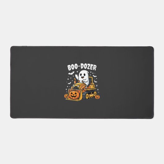 ブドーザーハロウィーン幽霊ブルドーザー_1 デスクマット (正面)