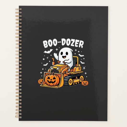 ブドーザーハロウィーン幽霊ブルドーザー_1 プランナー手帳 (正面)