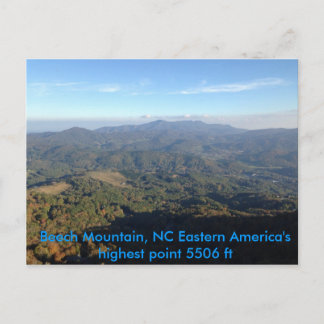 ブナの山の夏の景色 ポストカード