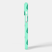 ブナの葉柄-ターコイズと水色 Case-Mate iPhoneケース (裏面 / 左)