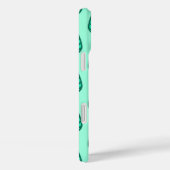 ブナの葉柄-ターコイズと水色 Case-Mate iPhoneケース (裏面 / 右)